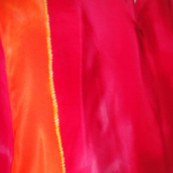 NEW * Diane Gilman 100% SILK s/s ORANGE Hot PINK Sequin TUNIC Top * sz S or M - Picture 6 of 8